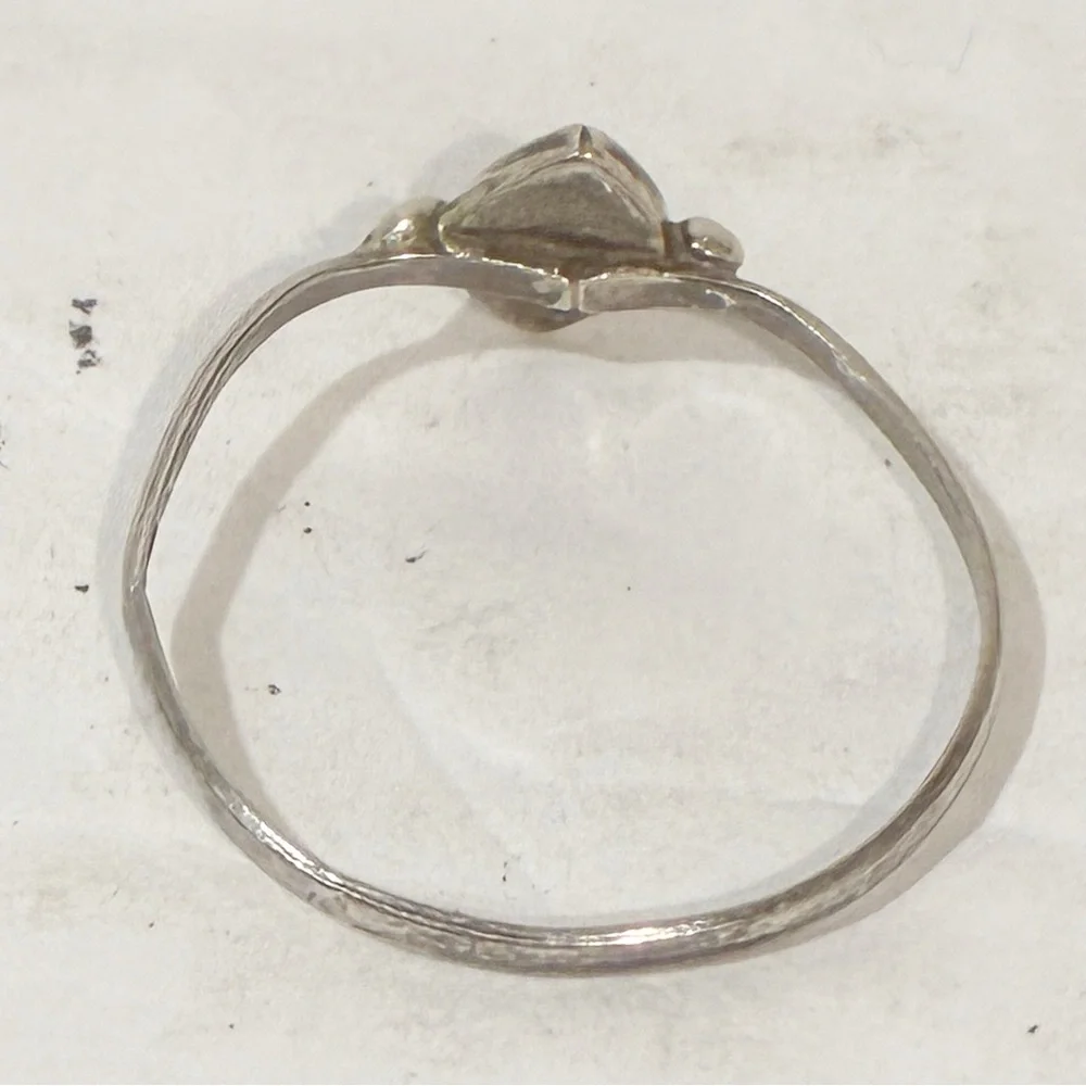 925 Sterling Silver Ring Size 9 Abalone Shell Handmade Jewelry - Picture 3 of 5